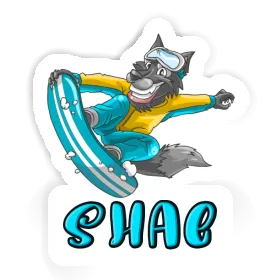 Sticker Shae Snowboarder Image