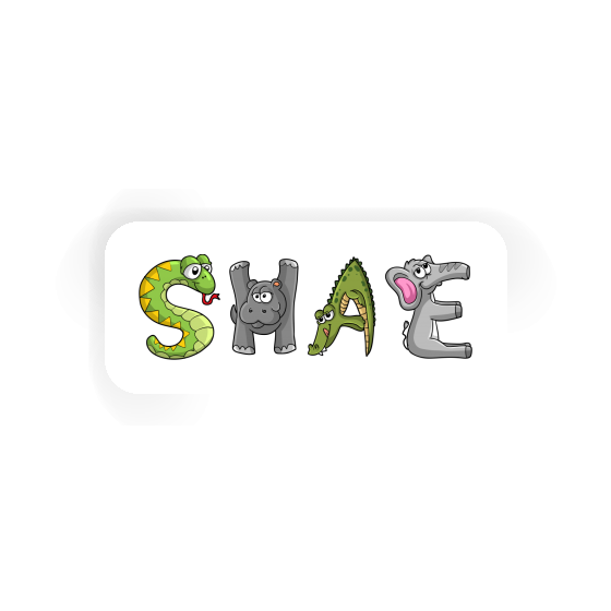 Sticker Shae Animal Font Gift package Image