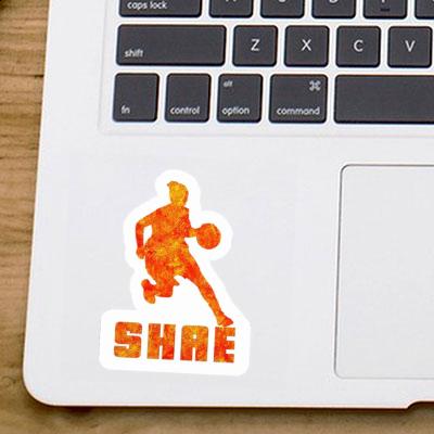 Basketballspielerin Sticker Shae Laptop Image