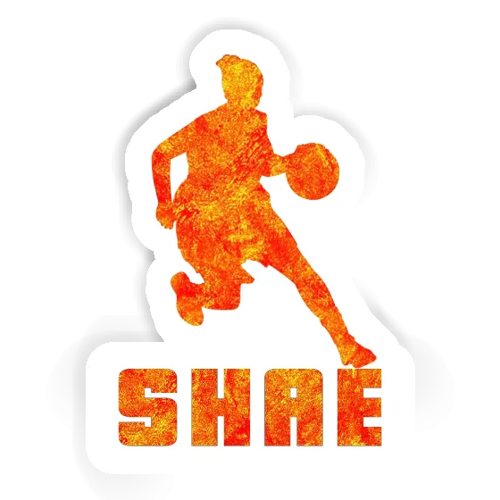 Autocollant Joueuse de basket-ball Shae Laptop Image