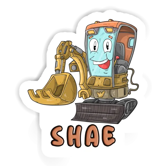 Sticker Little Excavator Shae Notebook Image