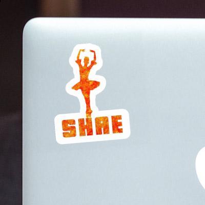 Sticker Shae Ballerina Laptop Image