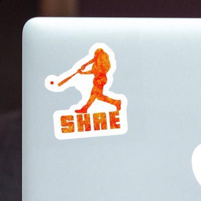 Shae Sticker Baseball Player Image