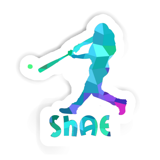 Baseball Player Sticker Shae Image