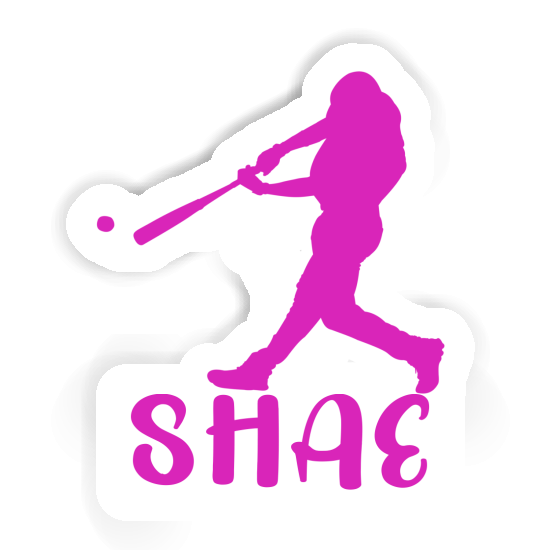 Shae Sticker Baseball Player Notebook Image