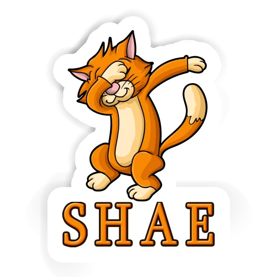 Sticker Dabbing Cat Shae Laptop Image