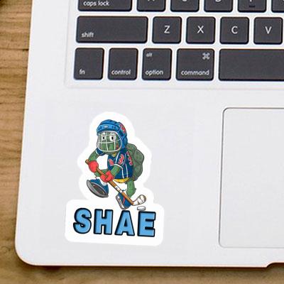 Shae Sticker Hockey Player Notebook Image