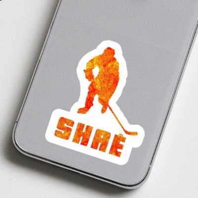 Sticker Shae Hockey Player Notebook Image