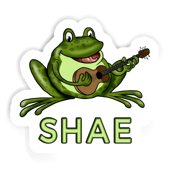 Sticker Shae Guitar Frog Laptop Image