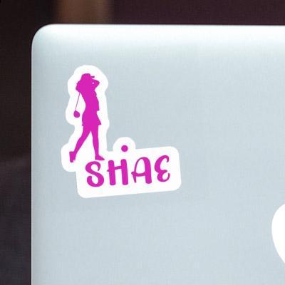 Sticker Shae Golfer Notebook Image