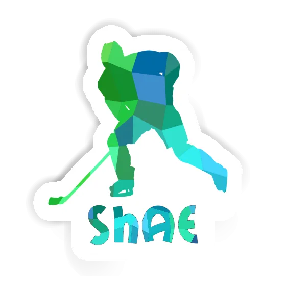 Sticker Hockey Player Shae Laptop Image