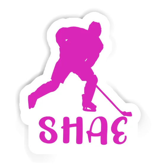 Sticker Shae Hockey Player Laptop Image