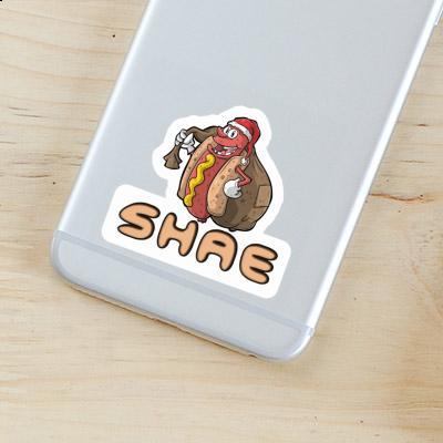 Sticker Shae Christmas Hot Dog Laptop Image