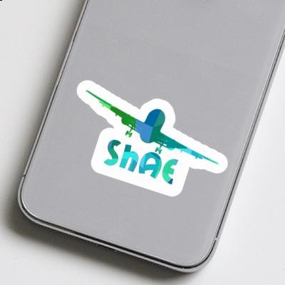 Sticker Airplane Shae Image