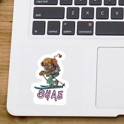 Shae Sticker Telemark Skier Laptop Image