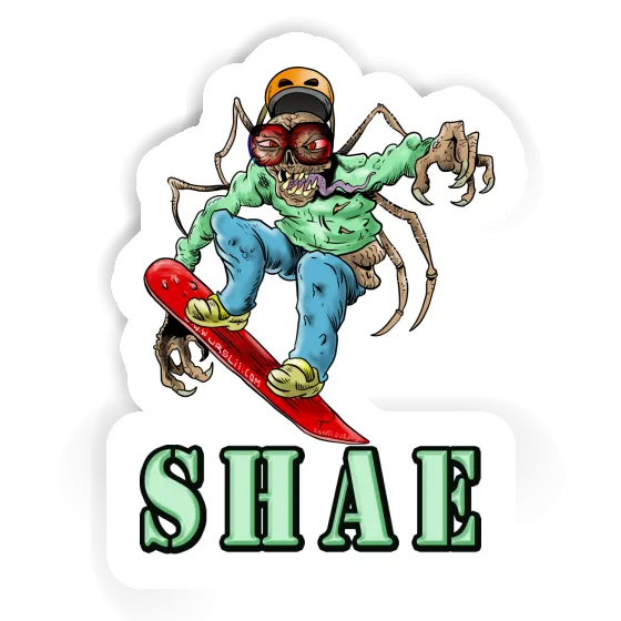 Snowboarder Sticker Shae Laptop Image