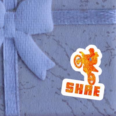 Motocross Rider Sticker Shae Notebook Image