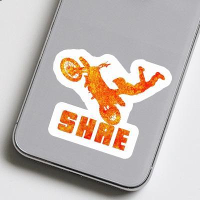 Sticker Shae Motocross Rider Laptop Image