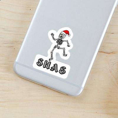 Christmas Skeleton Sticker Shae Gift package Image