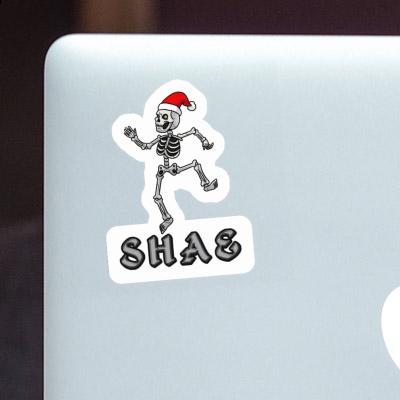 Christmas Skeleton Sticker Shae Gift package Image