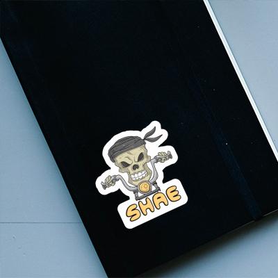 Sticker Shae Motorbike Rider Notebook Image