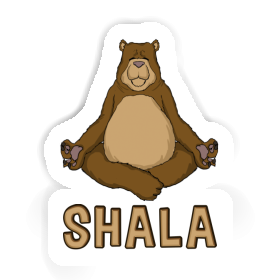 Sticker Shala Yoga Bear Image