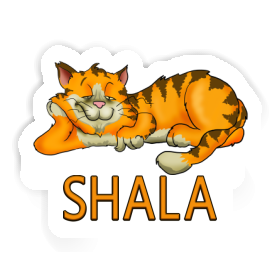 Chilling Cat Sticker Shala Image