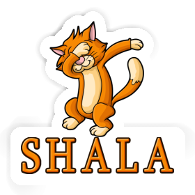 Sticker Shala Dabbing Cat Image