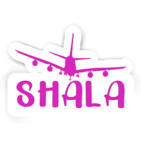 Shala Sticker Airplane Image