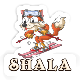 Sticker Shala Skier Image