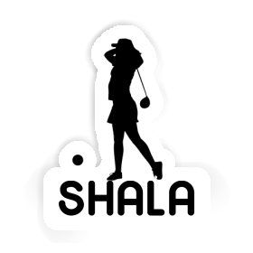 Shala Sticker Golfer Image