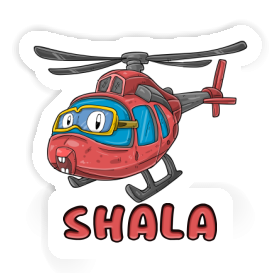 Sticker Shala Helicopter Image