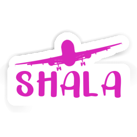 Sticker Shala Airplane Image