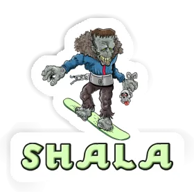 Shala Sticker Snowboarder Image