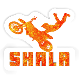 Motocross Rider Sticker Shala Image