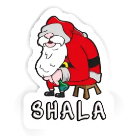 Aufkleber Weihnachtsmann Shala Image