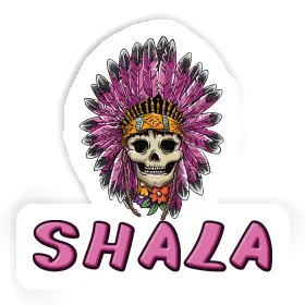 Shala Sticker Ladys Skull Image