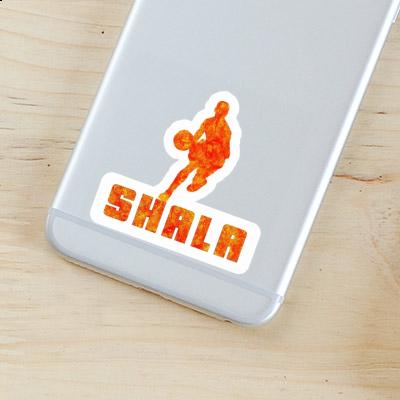 Sticker Shala Basketball Player Laptop Image