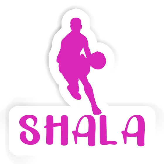 Shala Autocollant Joueur de basket-ball Laptop Image