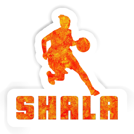 Sticker Basketballspielerin Shala Laptop Image