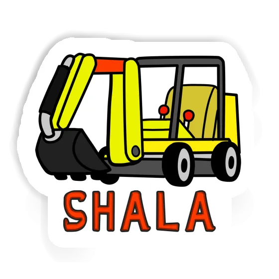 Sticker Shala Mini-Excavator Notebook Image