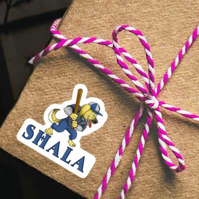 Baseball Dog Sticker Shala Image