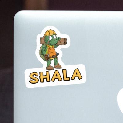 Sticker Shala Construction worker Notebook Image