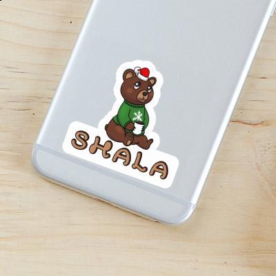 Shala Sticker Christmas Bear Laptop Image