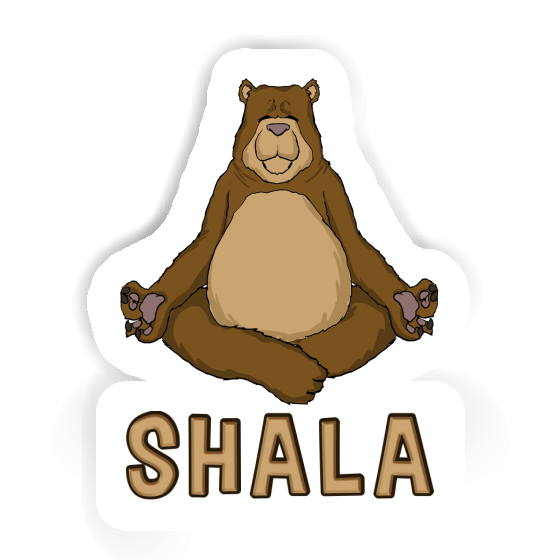 Shala Sticker Yoga-Bär Notebook Image