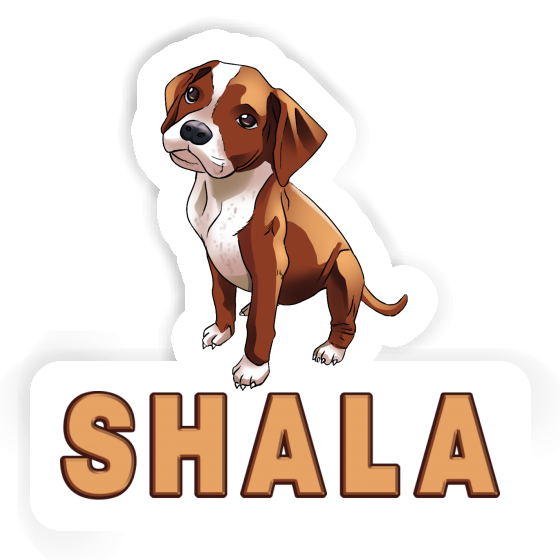 Sticker Boxerhund Shala Laptop Image