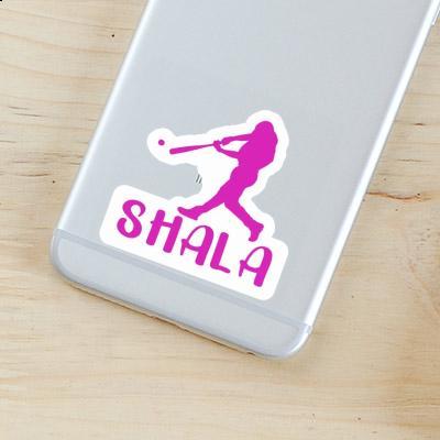 Shala Sticker Baseball Player Laptop Image