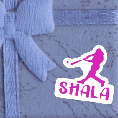 Shala Sticker Baseball Player Notebook Image