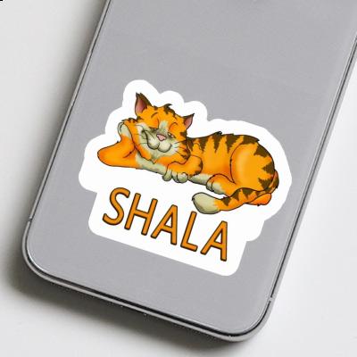 Chilling Cat Sticker Shala Notebook Image