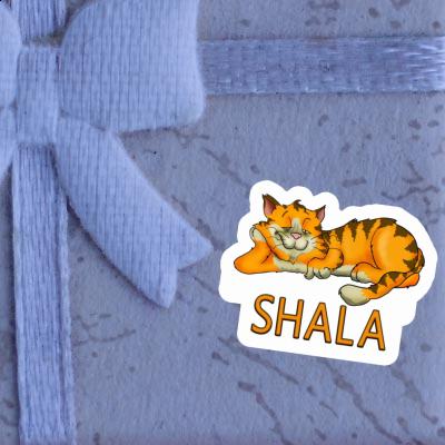 Chilling Cat Sticker Shala Notebook Image